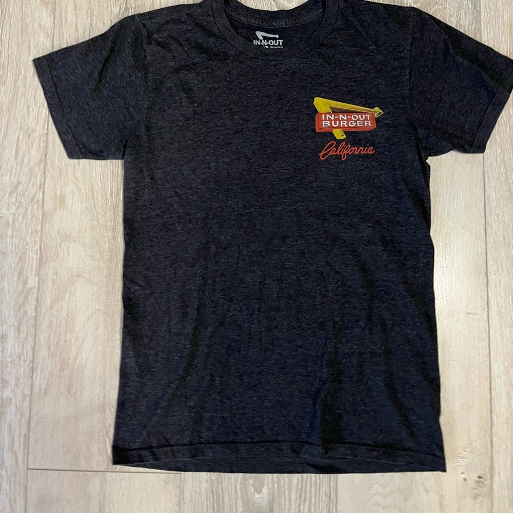 Men's Black T-Shirt In and Out Hamburgers